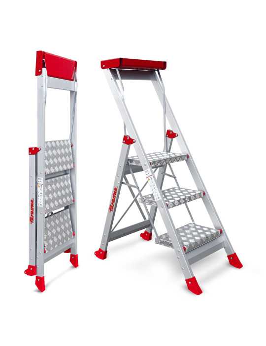 Taburete de alta seguridad en aluminio Peldaños 5 SGP5 FARAONE
