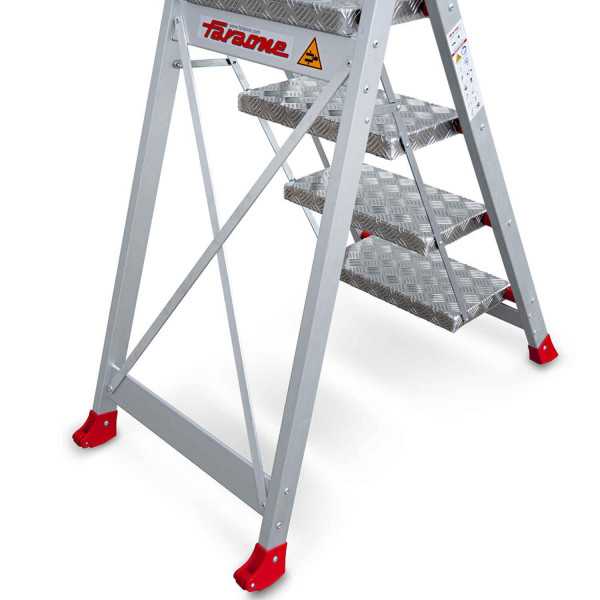 Taburete de alta seguridad en aluminio Peldaños 5 SGP5 FARAONE
