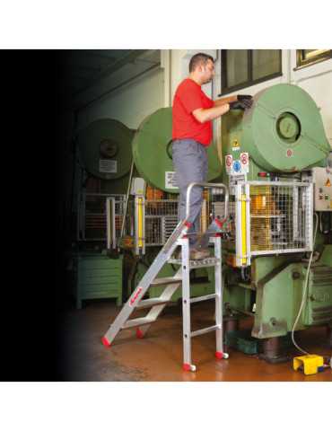 Taburete profesional para la industria Peldaños 2 peldaños. Incluido el plano de trabajo CM2 FARAONE 2