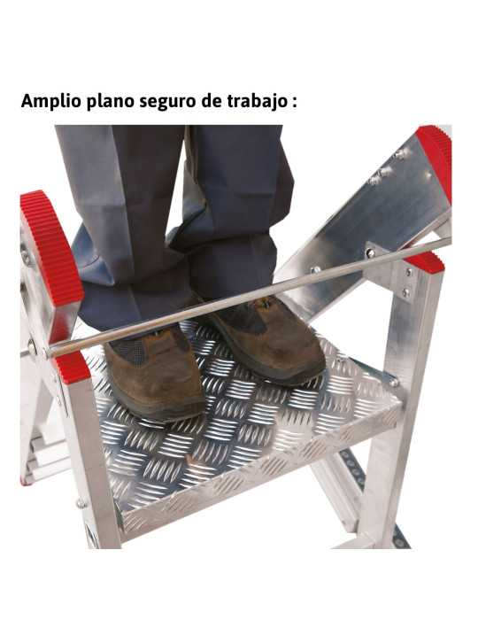 Taburete profesional para la industria Peldaños 2 peldaños. Incluido el plano de trabajo CM2 FARAONE