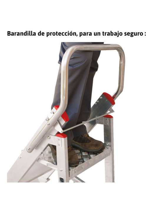Taburete profesional para la industria Peldaños 3 peldaños. Incluido el plano de trabajo CM3 FARAONE