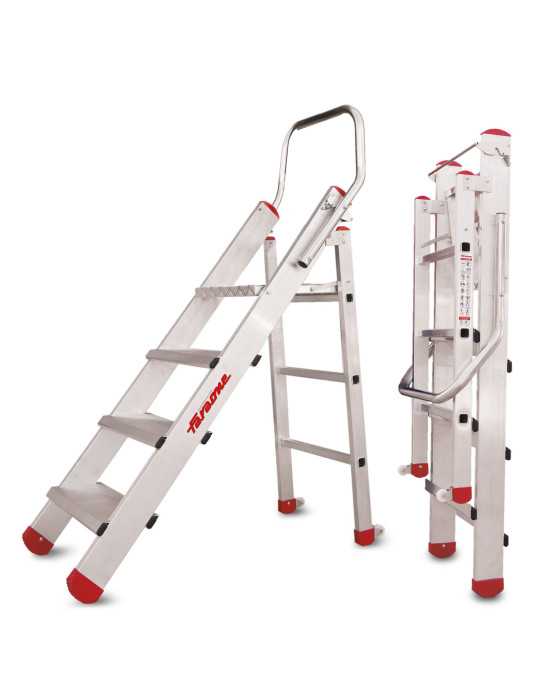 Taburete profesional para la industria Peldaños 4 peldaños. Incluido el plano de trabajo CM4 FARAONE