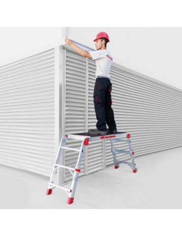 Plataforma de trabajo plegable y regulable en altura Altura de trabajo máxima 89 cm PLAT FARAONE 2
