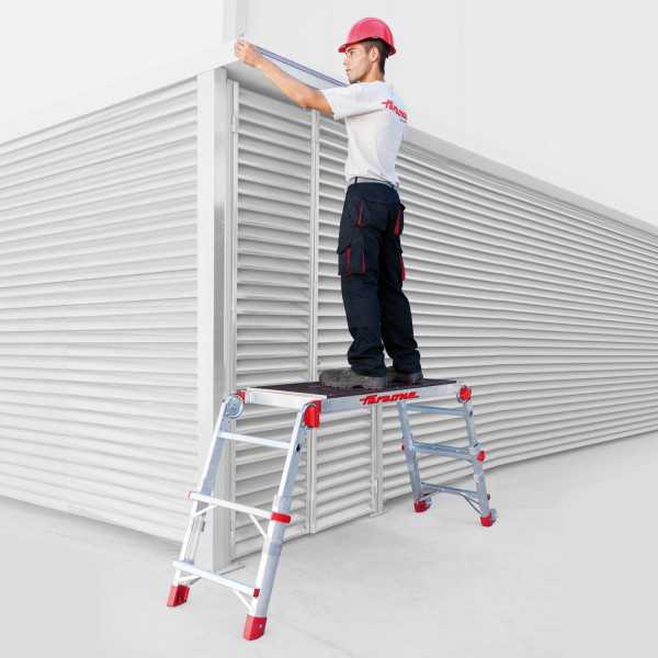 Plataforma de trabajo plegable y regulable en altura Altura de trabajo máxima 89 cm PLAT FARAONE