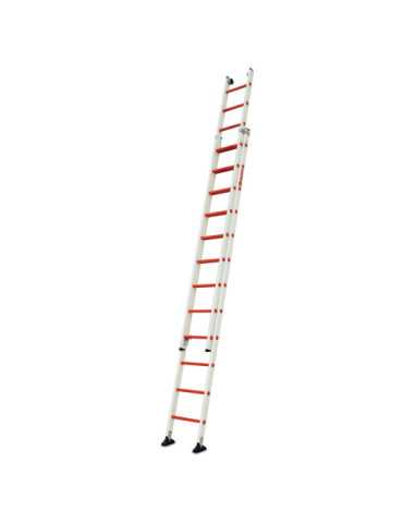 Escalera extensible de 2 tramos de fibra de vidrio Peldaños 10-10 2TFVE-300 FARAONE