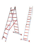 Escalera multiuso de 2 tramos de fibra de vidrio Peldaños 12-12 2TFVC-350 FARAONE