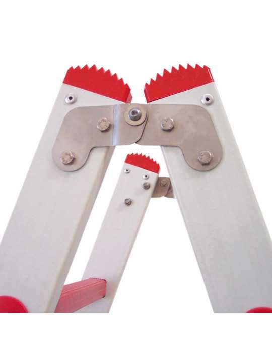 Escalera de doble subida de fibra de vidrio Peldaños 7-7 2TFVT-07 FARAONE
