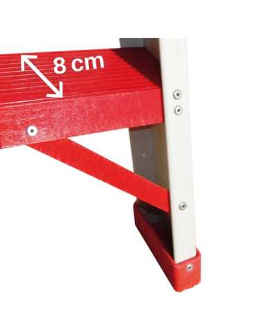 Escalera con plataforma y barandilla de seguridad de fibra de vidrio Altura de plataforma 161 cm ALFI07 FARAONE 2
