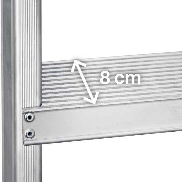 Escalera agrícola de doble subida Peldaños 8-8 T808 FARAONE