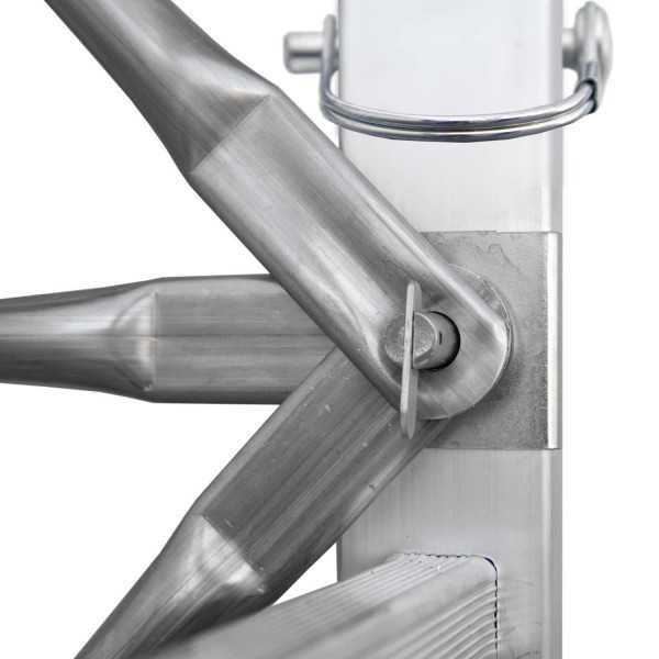Andamio de aluminio con ruedas y plataforma de 140x60 cm. Altura de trabajo H150CM RAPIDO140-H150CM FARAONE