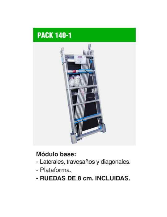 Módulo base para andamio RAPIDO 140 PACK-140-1 FARAONE