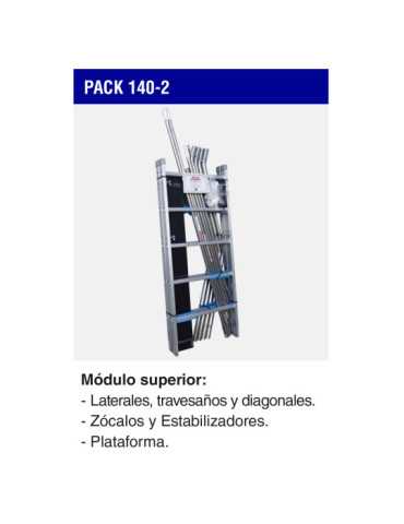 Módulo superior para andamio RAPIDO 140 PACK-140-2 FARAONE