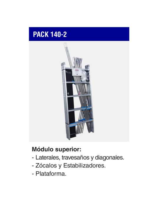 Módulo superior para andamio RAPIDO 140 PACK-140-2 FARAONE
