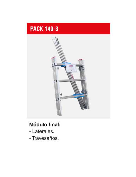 Módulo final para andamio RAPIDO 140 PACK-140-3 FARAONE