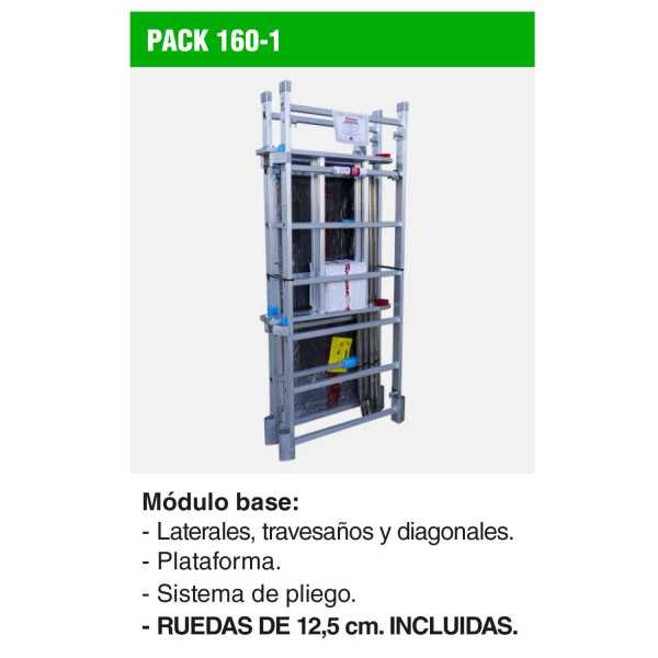 Módulo base para andamio RAPIDO 160 PACK-160-1 FARAONE