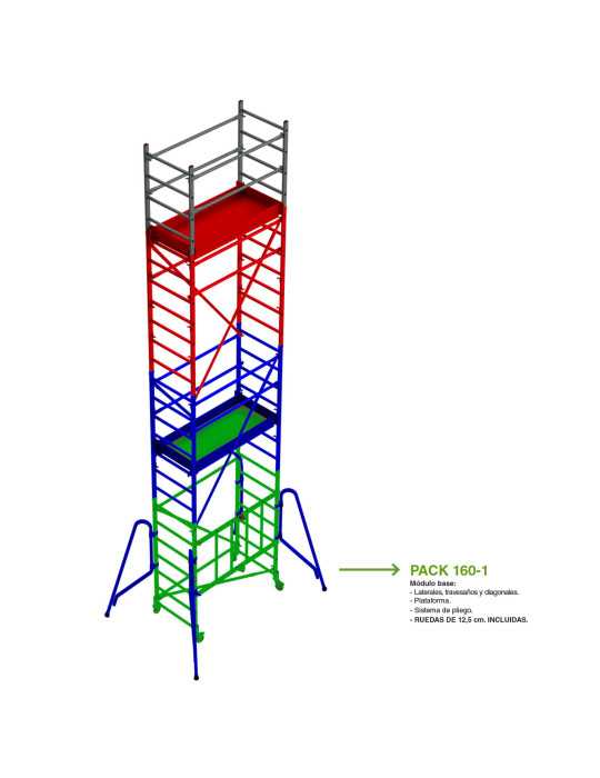 Módulo base para andamio RAPIDO 160 PACK-160-1 FARAONE