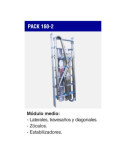 Módulo medio para andamio RAPIDO 160 PACK-160-2 FARAONE