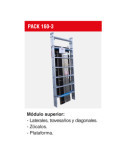 Módulo superior para andamio RAPIDO 160 PACK-160-3 FARAONE