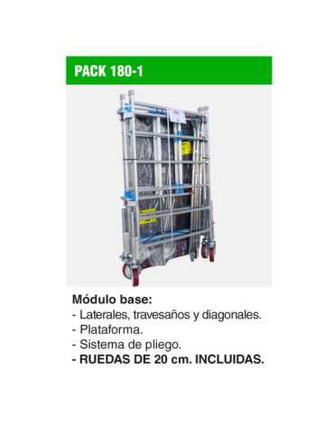 Módulo base para andamio RAPIDO 180 PACK-180-1 FARAONE