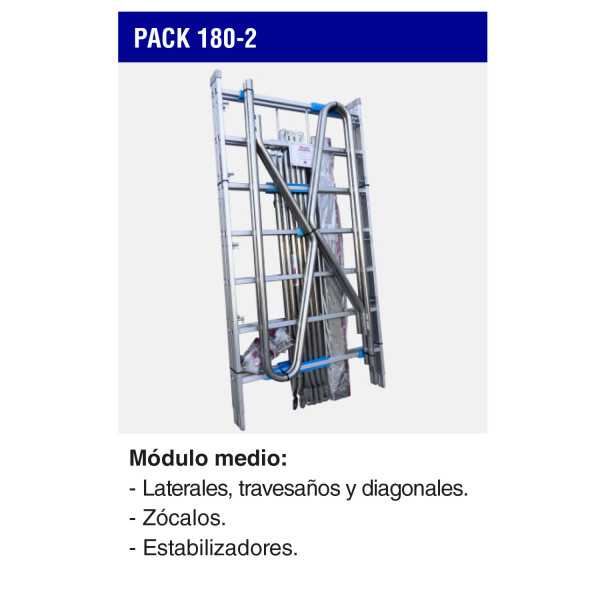 Módulo medio para andamio RAPIDO 180 PACK-180-2 FARAONE