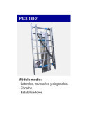 Módulo medio para andamio RAPIDO 180 PACK-180-2 FARAONE