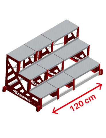 Ancho especial de 120 cm. para taburete SGAS SGAS-P-100L FARAONE