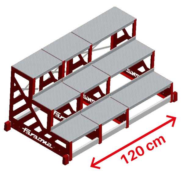 Ancho especial de 120 cm. para taburete SGAS SGAS-P-100L FARAONE