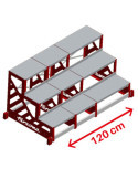 Ancho especial de 120 cm. para taburete SGAS SGAS-P-100L FARAONE