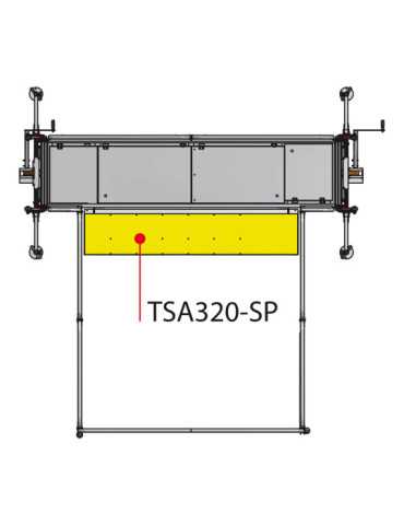 Panel lateral ajustable apoyado en el vehículo TSA320-SP FARAONE 2