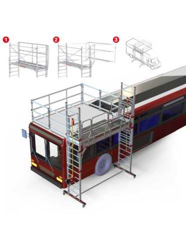 Barandilla de protección perimetral TSA320-P FARAONE 2