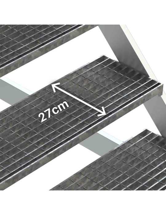 Escalera con plataforma y cuatro ruedas TRAMEX Altura hasta la plataforma 1,30 m SB-T-06 FARAONE