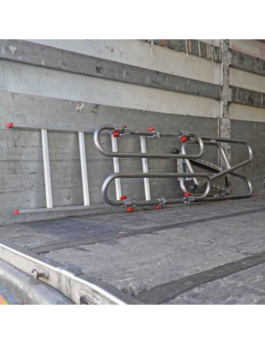 Escalera plegable de acceso a camiones. 8 peldaños SCR8 FARAONE