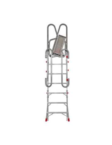 Escalera plegable de acceso a camiones con altura regulable.5-8 peldaños SCRT5 FARAONE 2