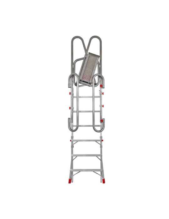Escalera plegable de acceso a camiones con altura regulable.5-8 peldaños SCRT5 FARAONE