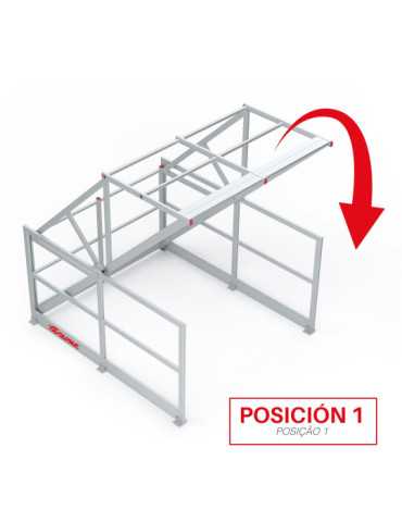 Barandilla basculante de seguridad en aluminio E-SAFETY FARAONE 2