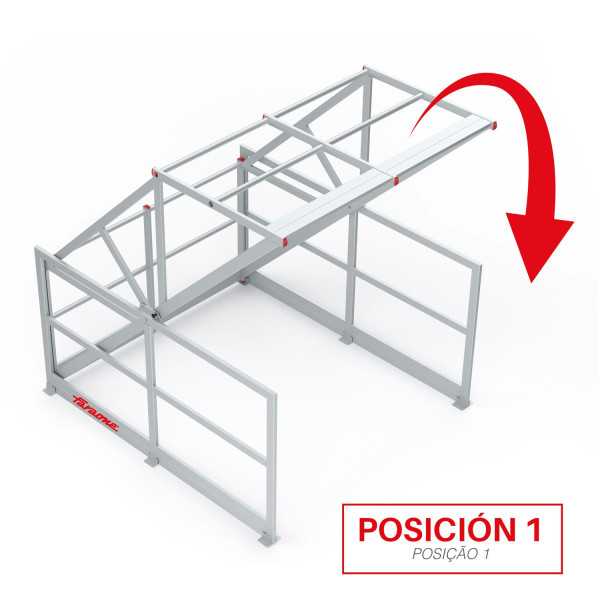 Barandilla basculante de seguridad en aluminio E-SAFETY FARAONE