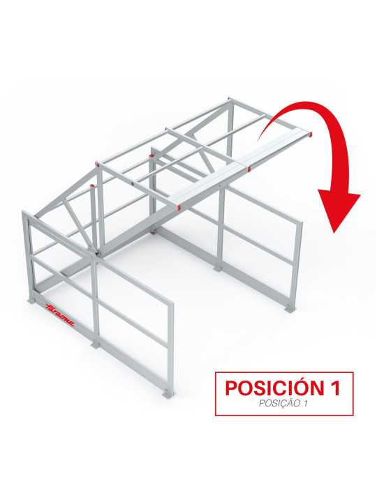 Barandilla basculante de seguridad en aluminio E-SAFETY FARAONE