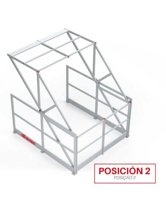Barandilla basculante de seguridad en aluminio E-SAFETY FARAONE