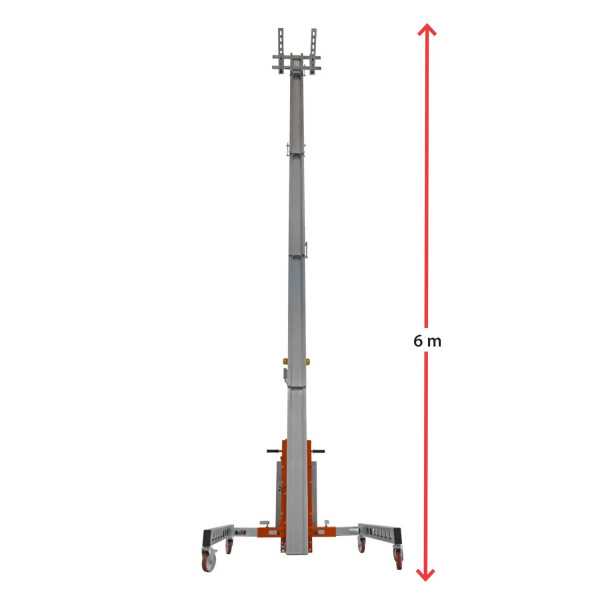 Nuevo Elevador de materiales en aluminio, eléctrico, máximo 150 kg. Peso 162 kg. Altura máxima elevación 600 cm HWBIG4EL FARAONE