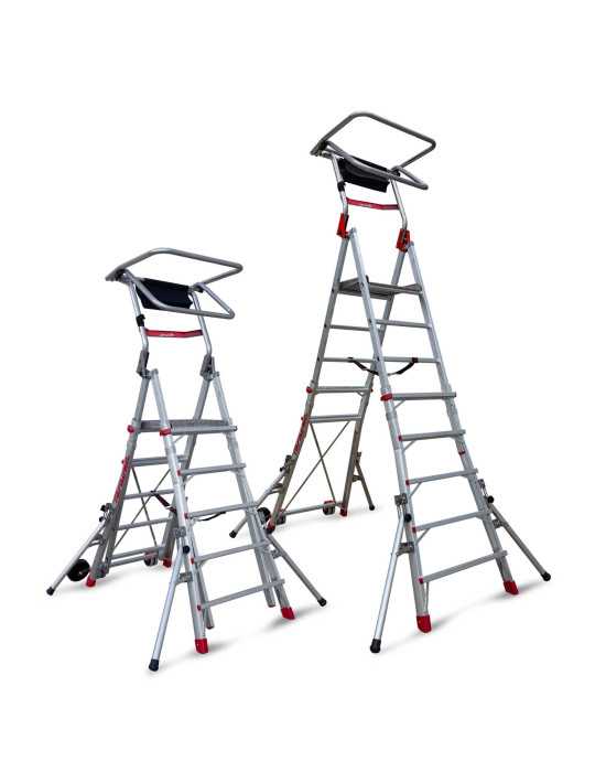 Escalera plegable con amplia plataforma y 3 peldaños PLS-C3 FARAONE