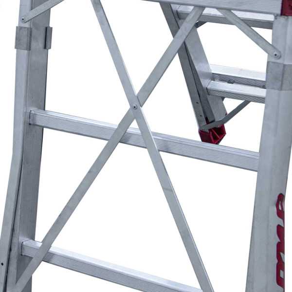 Escalera plegable con amplia plataforma y 3 peldaños PLS-C3 FARAONE