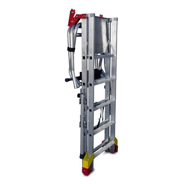 Escalera plegable con amplia plataforma y 3 peldaños PL-C3 FARAONE