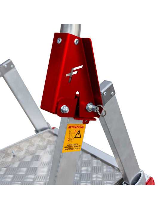 Escalera plegable con amplia plataforma, estabilizadores de serie y 5 peldaños PL-C5 FARAONE