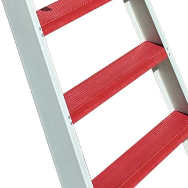 Escalera plegable en fibra de vidrio con amplia plataforma y 5 peldaños PL-FIBRA-5 FARAONE