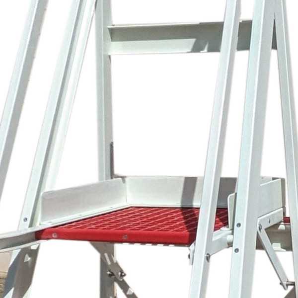 Escalera plegable en fibra de vidrio con amplia plataforma y 5 peldaños PL-FIBRA-5 FARAONE