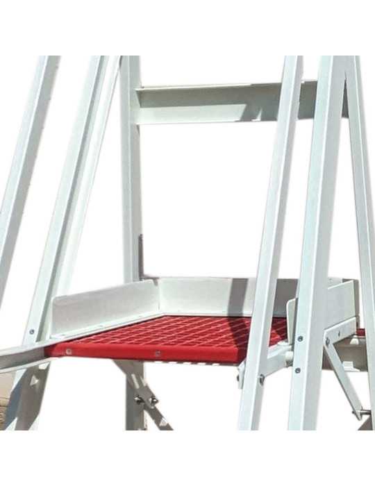Escalera plegable en fibra de vidrio con amplia plataforma y 5 peldaños PL-FIBRA-5 FARAONE