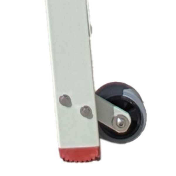 Escalera plegable en fibra de vidrio con amplia plataforma y 5 peldaños PL-FIBRA-5 FARAONE
