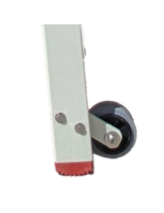 Escalera plegable en fibra de vidrio con amplia plataforma y 5 peldaños PL-FIBRA-5 FARAONE