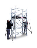 Andamio extensible con cuerda. 80x160 cm y altura máx. 400 m R-160-S FARAONE