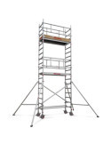 Top System 75 montaje en seguridad MSB - Rueda 200 - Carga máx. 360 kg - Base 75x245 cm - Altura total 8,50 m MS-B82 FARAONE